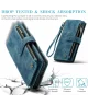 CaseMe C30 Samsung Galaxy A35 Hoesje Pasjeshouder Book Case Blauw