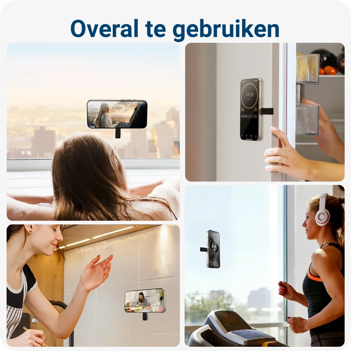 SBG MagSafe Zelfklevende Zuignap Telefoonhouder Zwart afbeelding 5