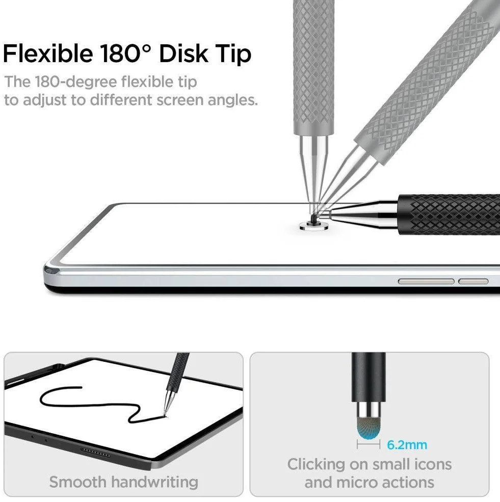Spigen - Universele Stylus Pen Voor Tablets en Telefoons - Zwart afbeelding 5