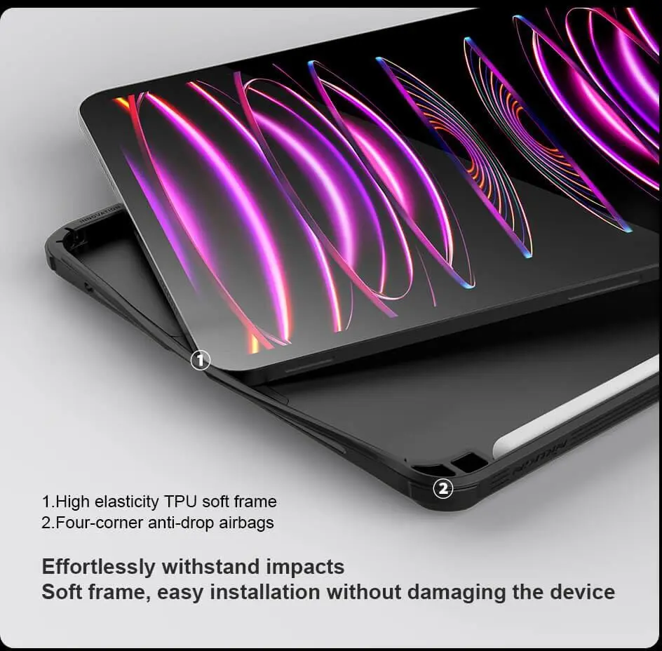 Nillkin CamShield iPad Air 11 (24/25)/Air 10.9/Pro 11 (22/21/20) Hoes Zwart afbeelding 6