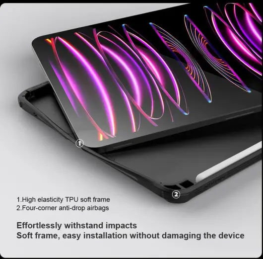 Nillkin CamShield iPad Air 11 (24/25)/Air 10.9/Pro 11 (22/21/20) Hoes Zwart afbeelding 6
