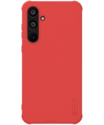 Nillkin Super Frosted Shield Samsung Galaxy A55 Hoesje Back Cover Rood Hoesjes