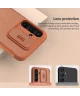 Nillkin Qin Pro Samsung Galaxy A55 Hoesje Book Case met Camera Slider Zwart