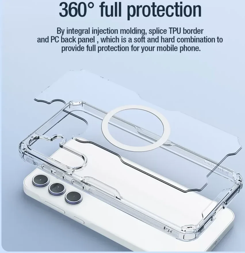 Nillkin Nature Pro Samsung Galaxy A55 Hoesje MagSafe Back Cover Wit afbeelding 7