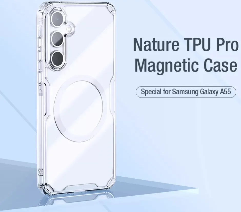 Nillkin Nature Pro Samsung Galaxy A55 Hoesje MagSafe Back Cover Wit afbeelding 8