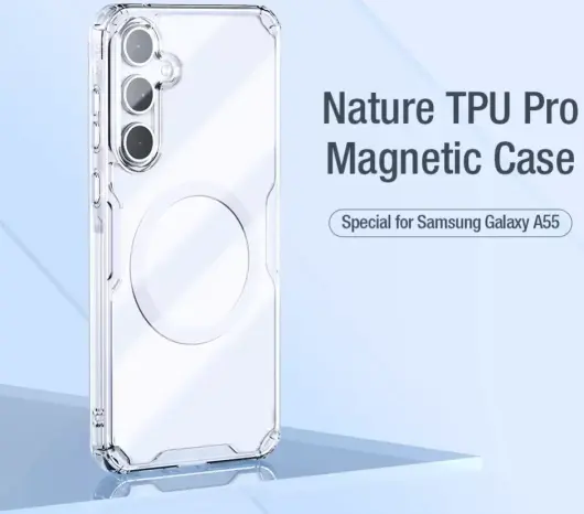 Nillkin Nature Pro Samsung Galaxy A55 Hoesje MagSafe Back Cover Wit afbeelding 8