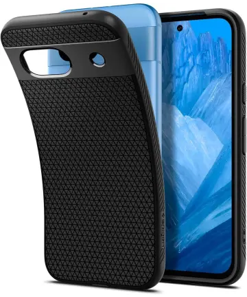 Spigen Liquid Air Google Pixel 8a Hoesje Back Cover Zwart Hoesjes