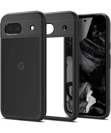 Spigen Ultra Hybrid Google Pixel 8a Hoesje Back Cover Zwart Hoesjes