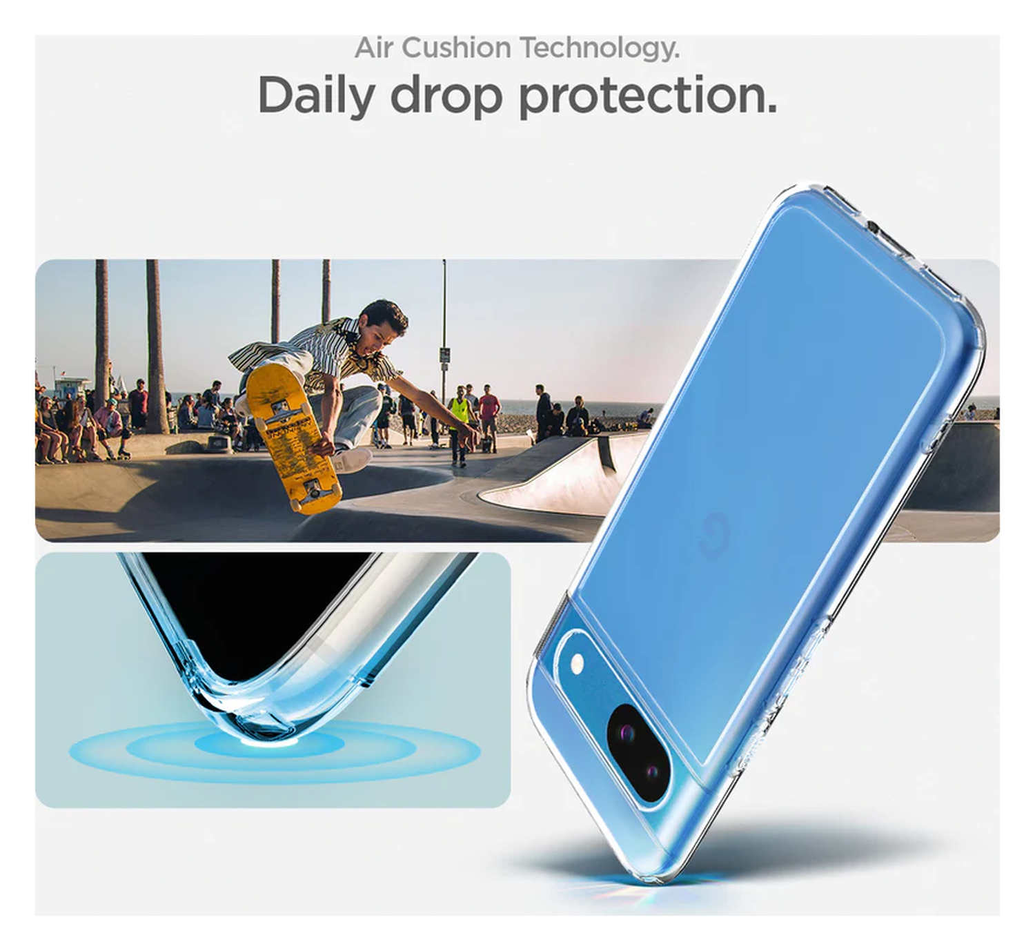 Spigen Ultra Hybrid Google Pixel 8a Hoesje Back Cover Transparant afbeelding 4