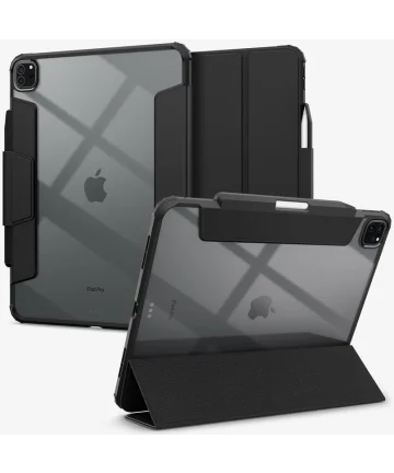 Spigen Ultra Hybrid Pro Apple iPad Pro 13 (2024) Hoesje Back Cover Zwart Hoesjes