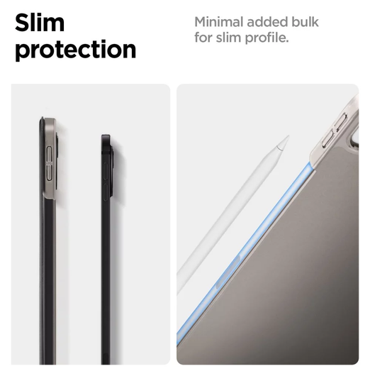 Spigen Smart Fold Apple iPad Pro 13 (2024) Hoes Book Case Tri-Fold Zwart afbeelding 7