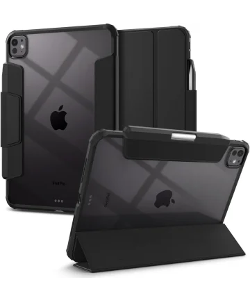 Spigen Ultra Hybrid Pro Apple iPad Pro 11 (2024) Hoesje Back Cover Zwart Hoesjes