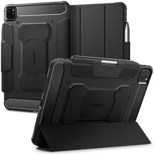 Spigen Rugged Armor Pro Apple iPad Pro 11 (2024) Hoes Zwart afbeelding 1