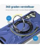 Samsung Galaxy A35 Hoesje MagSafe Magnetische Ring Stand Blauw