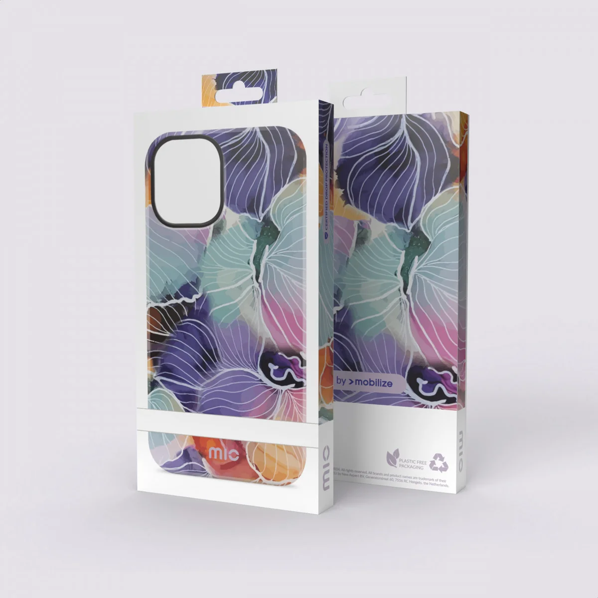 MIO MagSafe Samsung Galaxy S23 FE Hoesje Hard Shell Cover Flowers afbeelding 10