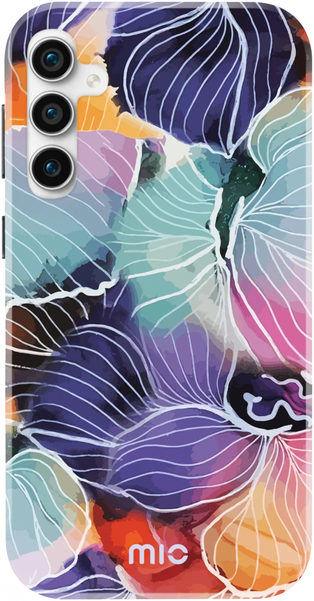 MIO MagSafe Samsung Galaxy S23 FE Hoesje Hard Shell Cover Flowers afbeelding 1