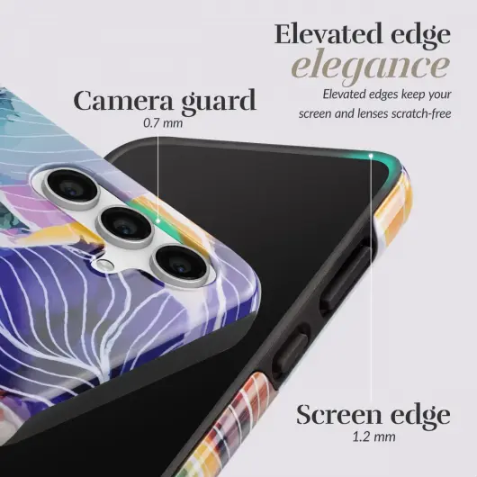 MIO MagSafe Samsung Galaxy S23 FE Hoesje Hard Shell Cover Flowers afbeelding 5