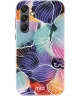 MIO MagSafe Samsung Galaxy S24 Hoesje Hard Shell Cover Flowers
