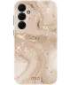 MIO MagSafe Samsung Galaxy A35 Hoesje Hard Shell Cover Gold Marble