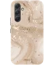 MIO MagSafe Samsung Galaxy A54 Hoesje Hard Shell Cover Gold Marble