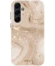 MIO MagSafe Samsung Galaxy A55 Hoesje Hard Shell Cover Gold Marble