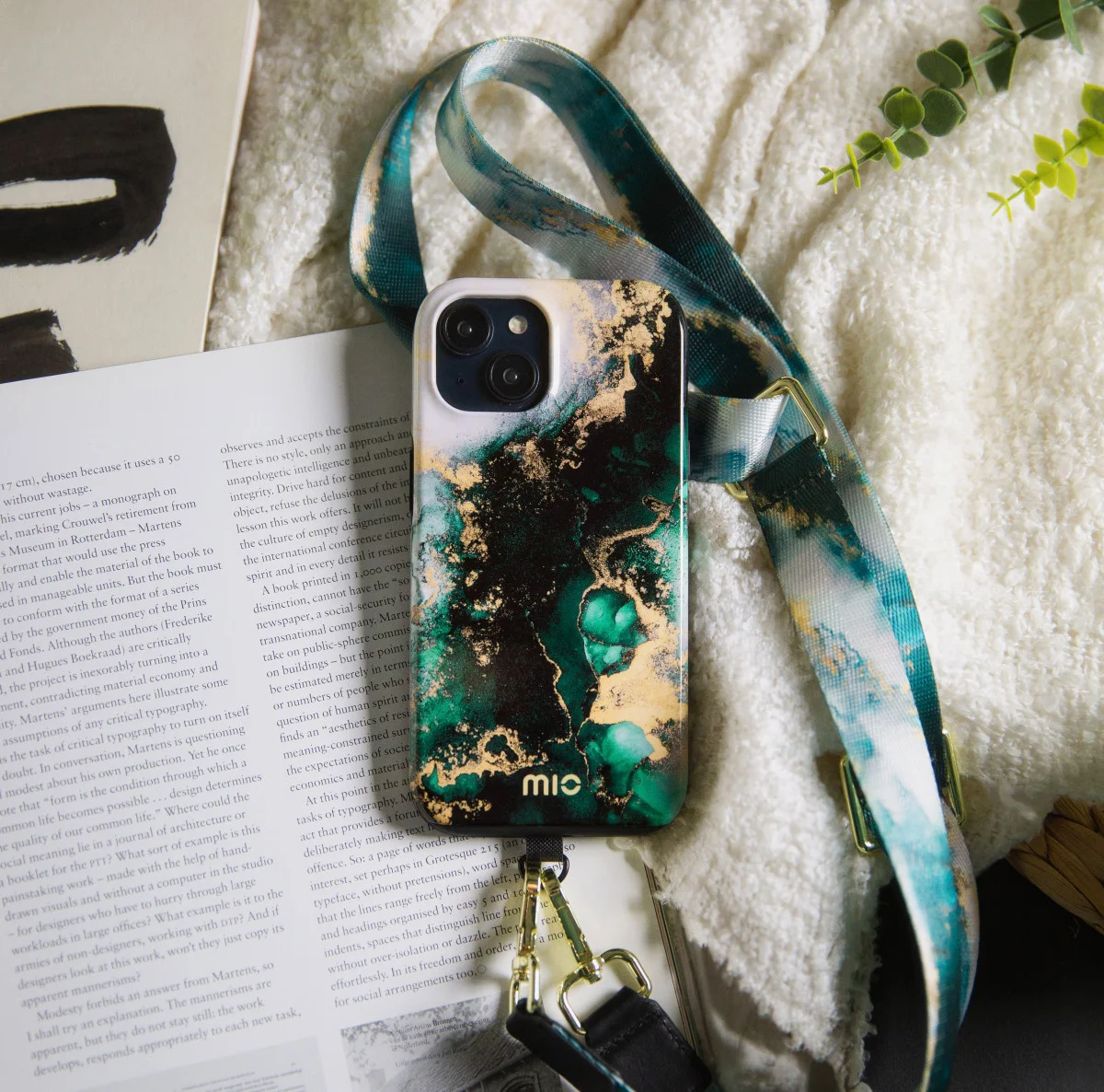 MIO MagSafe Apple iPhone 15 Pro Max Hoesje Hard Shell Green Marble afbeelding 9