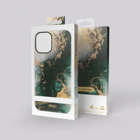 MIO MagSafe Apple iPhone 15 Pro Max Hoesje Hard Shell Green Marble afbeelding 10