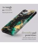 MIO MagSafe Samsung Galaxy A14 Hoesje Hard Shell Cover Green Marble