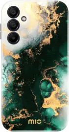 MIO MagSafe Samsung Galaxy A15 Hoesje Hard Shell Cover Green Marble afbeelding