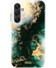 MIO MagSafe Samsung Galaxy A25 Hoesje Hard Shell Cover Green Marble