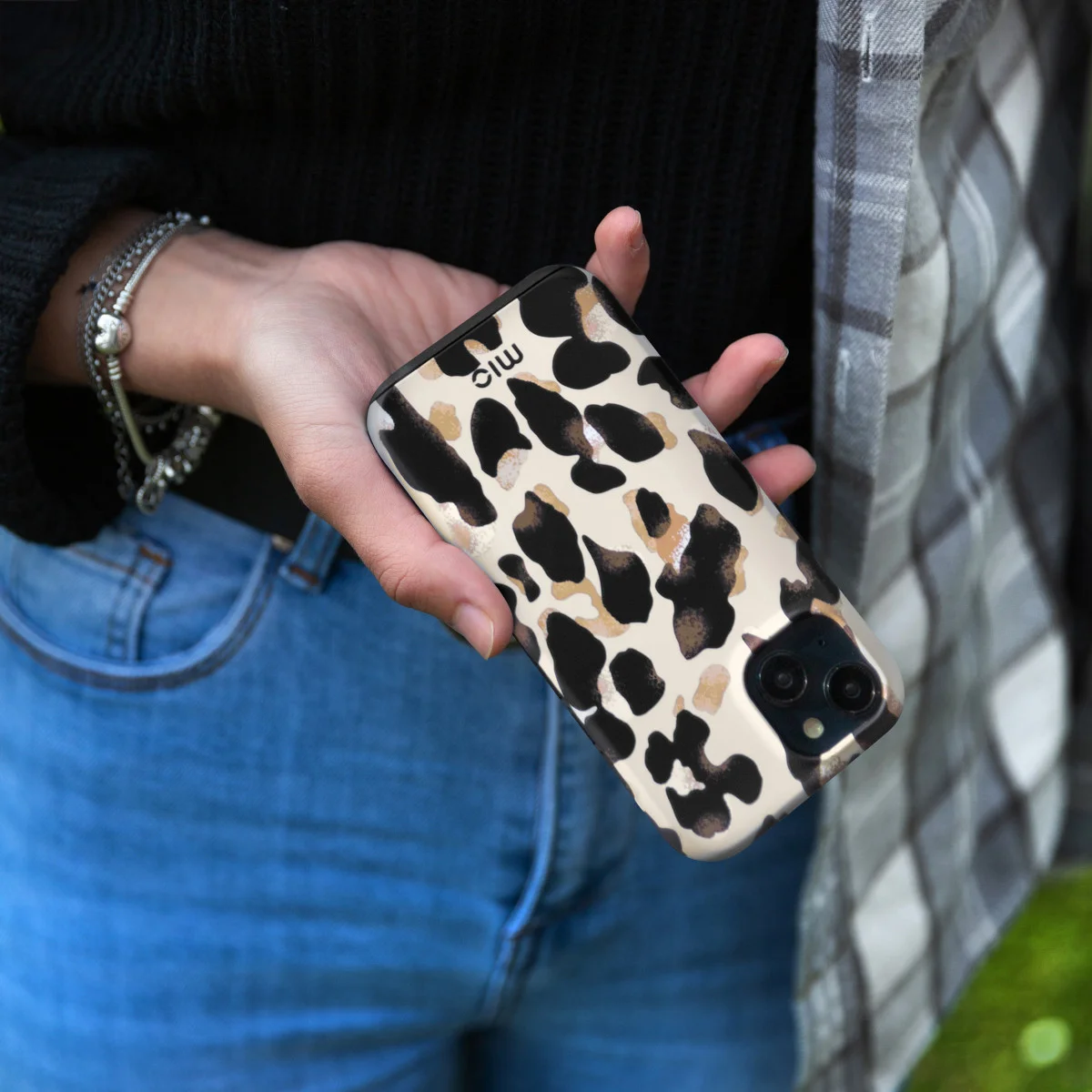 MIO MagSafe Apple iPhone 12 / 12 Pro Hoesje Back Cover Leopard afbeelding 8