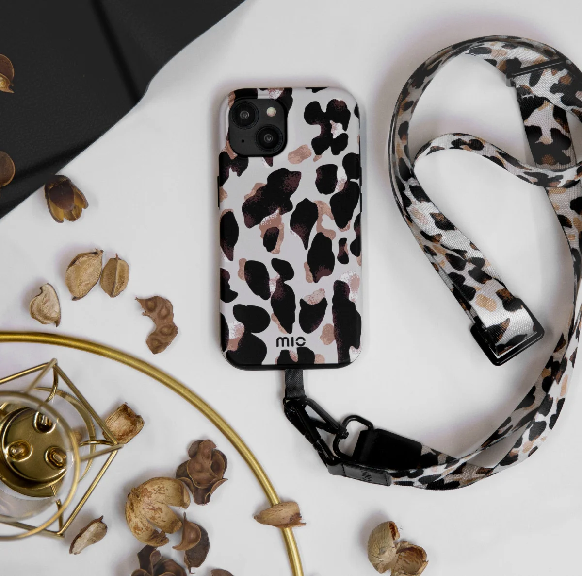 MIO MagSafe Apple iPhone 12 / 12 Pro Hoesje Back Cover Leopard afbeelding 9
