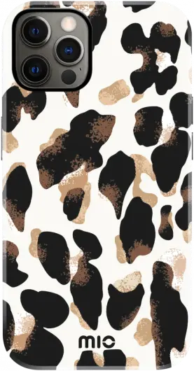MIO MagSafe Apple iPhone 12 / 12 Pro Hoesje Back Cover Leopard afbeelding 1
