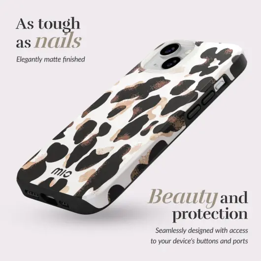 MIO MagSafe Apple iPhone 12 / 12 Pro Hoesje Back Cover Leopard afbeelding 3