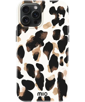 MIO MagSafe Apple iPhone 15 Pro Max Hoesje Hard Shell Leopard Hoesjes