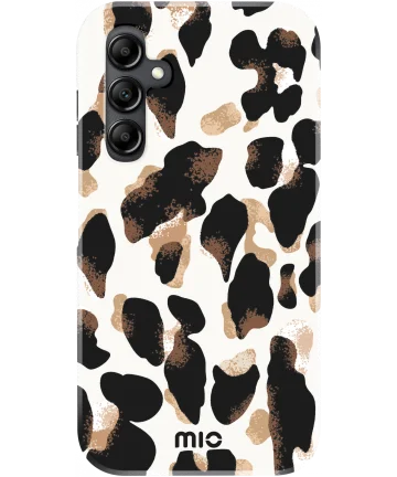 MIO MagSafe Samsung Galaxy A14 Hoesje Hard Shell Cover Leopard Hoesjes
