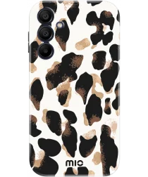 MIO MagSafe Samsung Galaxy A15 Hoesje Hard Shell Cover Leopard