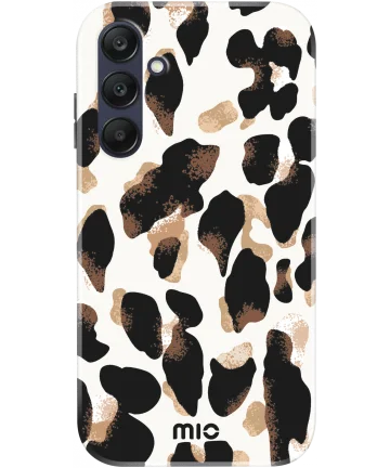 MIO MagSafe Samsung Galaxy A25 Hoesje Hard Shell Cover Leopard Hoesjes