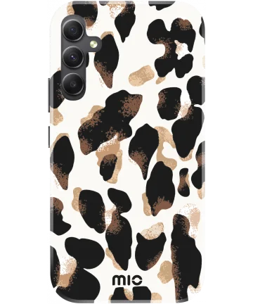 MIO MagSafe Samsung Galaxy A34 Hoesje Hard Shell Cover Leopard Hoesjes
