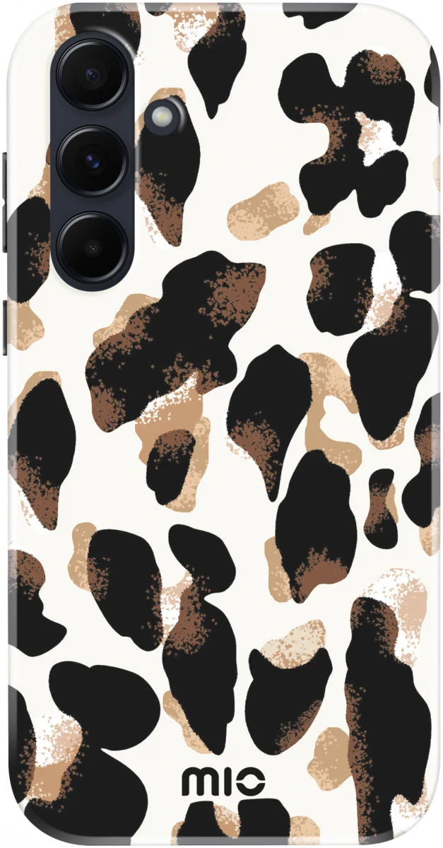 MIO MagSafe Samsung Galaxy A55 Hoesje Hard Shell Cover Leopard afbeelding