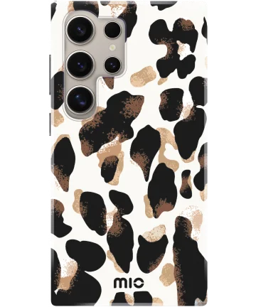 MIO MagSafe Samsung Galaxy S24 Ultra Hoesje Hard Shell Leopard Hoesjes