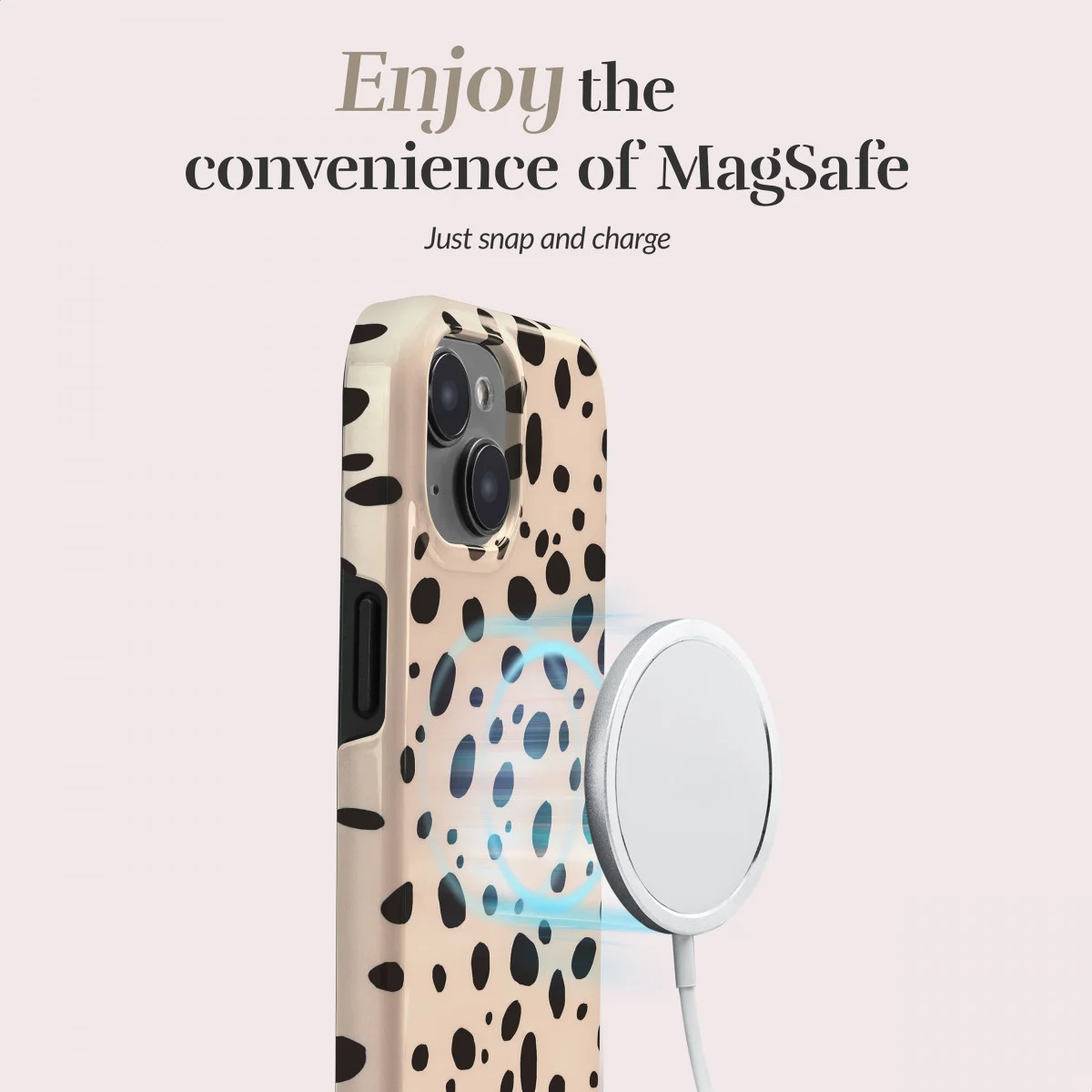 MIO MagSafe Apple iPhone 15 Pro Max Hoesje Hard Shell Spots afbeelding 6