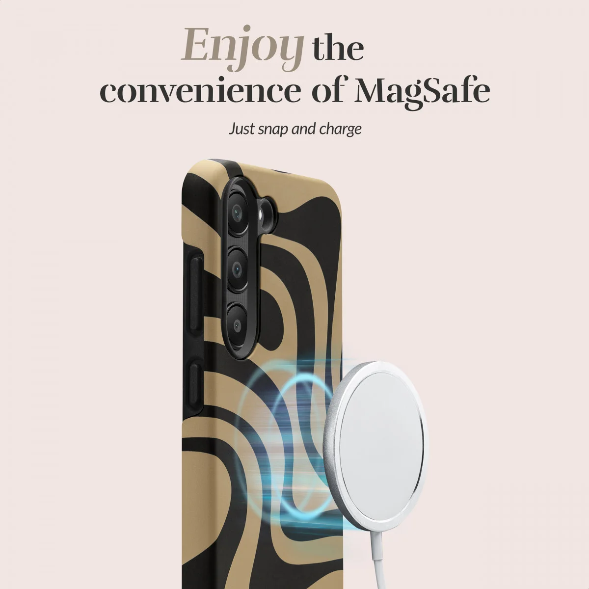 MIO MagSafe Samsung Galaxy S24 Ultra Hoesje Hard Shell Swirl afbeelding 6