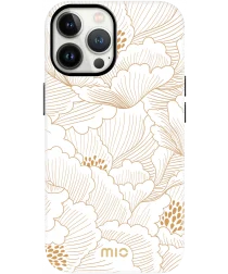 MIO MagSafe Apple iPhone 13 Pro Hoesje Hard Shell Cover White Roses