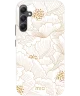 MIO MagSafe Samsung Galaxy A34 Hoesje Hard Shell Cover White Roses