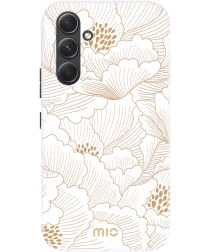 MIO MagSafe Samsung Galaxy A54 Hoesje Hard Shell Cover White Roses