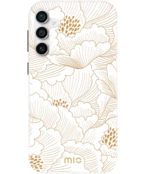 MIO MagSafe Samsung Galaxy S23 FE Hoesje Hard Shell Cover White Roses