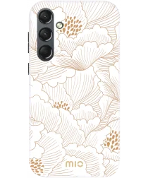 MIO MagSafe Samsung Galaxy S24 Hoesje Hard Shell Cover White Roses