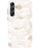 MIO MagSafe Samsung Galaxy S24 Hoesje Hard Shell Cover White Roses
