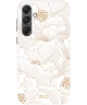 MIO MagSafe Samsung Galaxy S24 Plus Hoesje Hard Shell White Roses